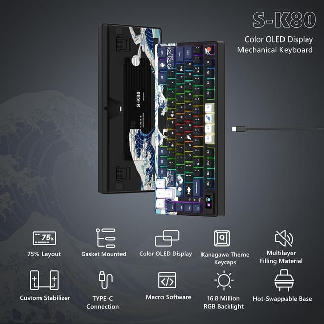 Thumbnail 5 de Womier SK80 75% mechanical keyboard
