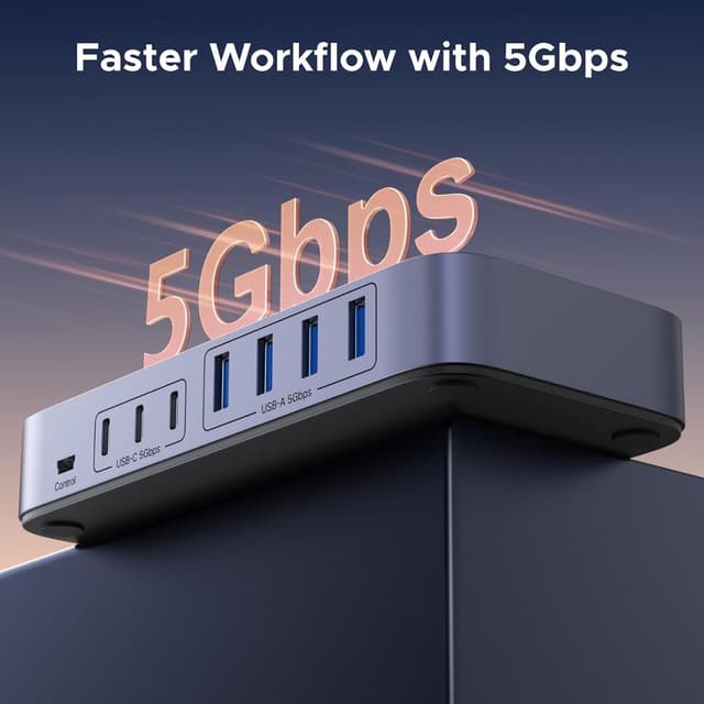 Detalle de UGREEN USB Switch 5 Gbps 2×PC