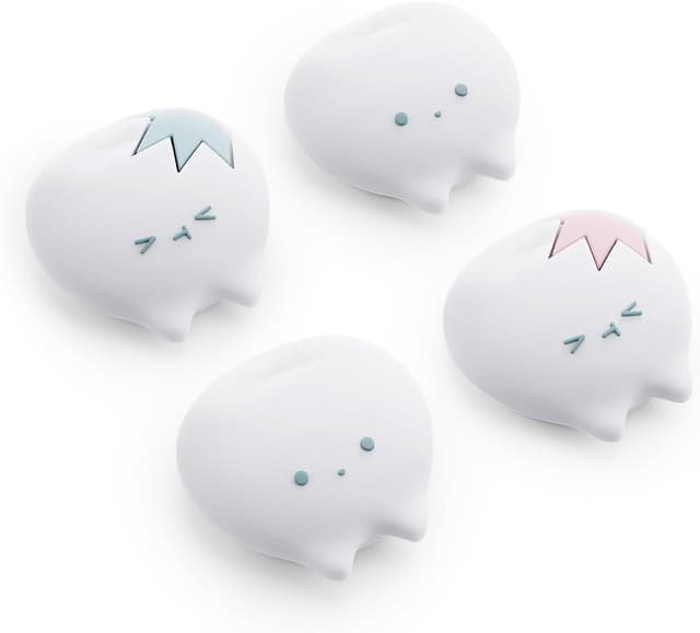 Detalle de GeekShare Silikon-Joystick-Kappen für Switch 2 (2025) – Thumbstick Grip, rutschfest, 4 Stück