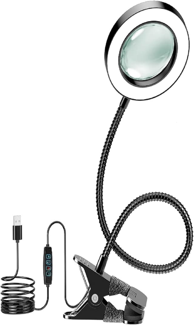 Detalle de 10X Magnifying Glass with Light and Timer