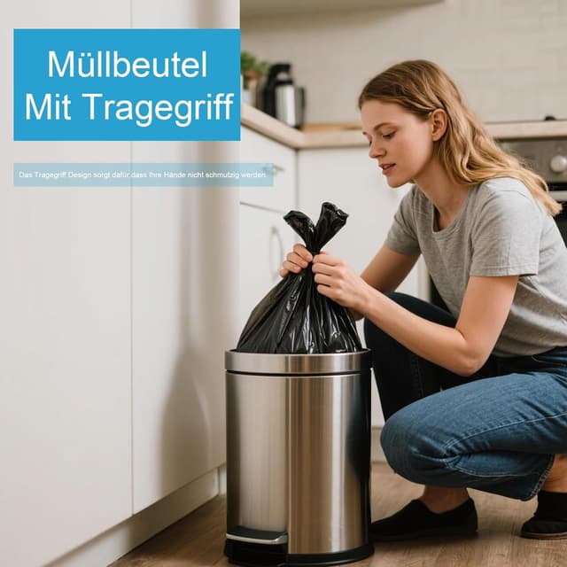 Detalle 2 de Kleine Müllbeutel 10 l mit Zugband