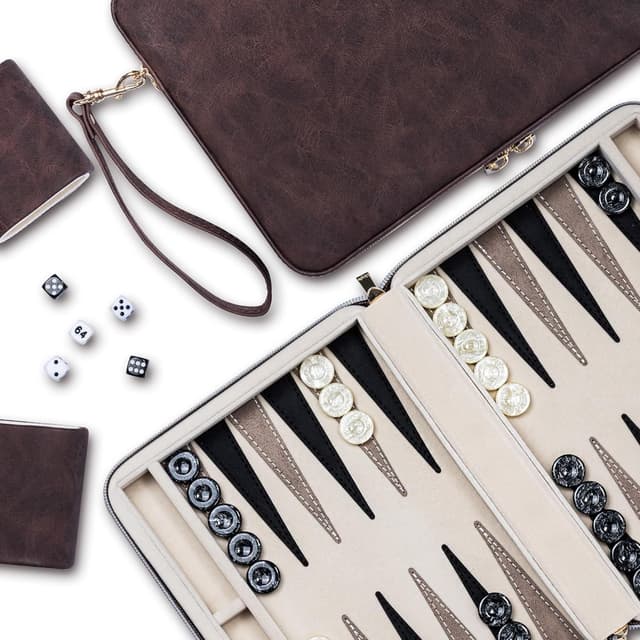 Detalle de Backgammon-Set für Erwachsene mit 30 Steinen