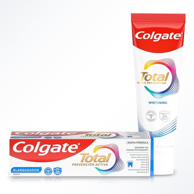Detalle 2 de Colgate Total Prevención Activa Blanqueador Pack 12 x 75ml 🦷