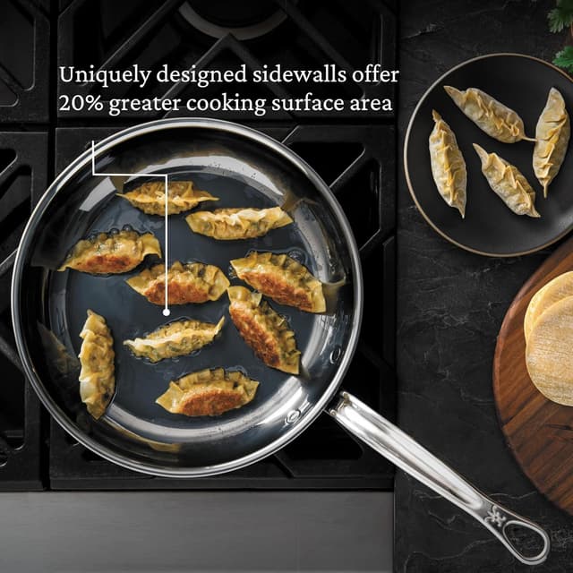 Thumbnail 6 de Hestan NanoBond Collection Titanium Stainless Steel 8.5-Inch Frying Pan (Induction Compatible, PFAS & Chemical Free)