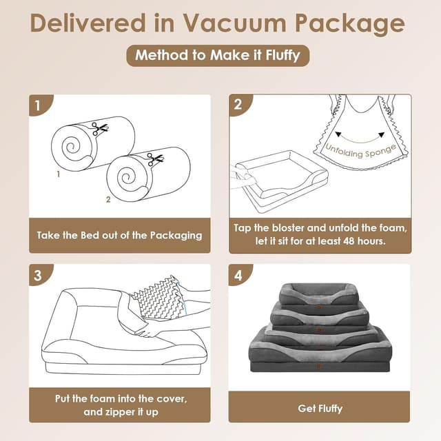 Thumbnail 6 de EHEYCIGA Cama Ortopédica para Perro Extra Grande 106x76x18 cm