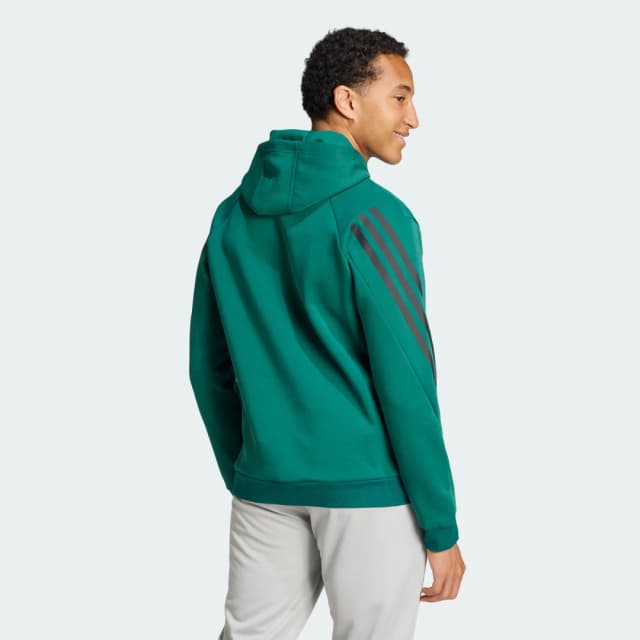 Detalle 2 de adidas Future Icons sudadera 3 bandas Verde