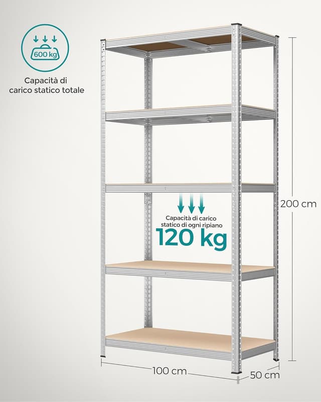 Detalle de SONGMICS GLR050E01 scaffalatura carichi pesanti