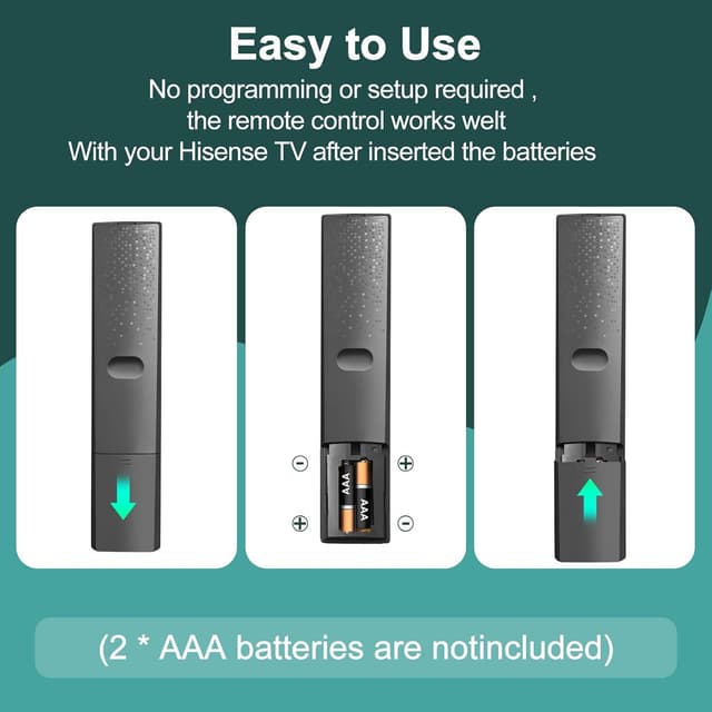 Thumbnail 6 de Hisense TV remote replacement, 12 shortcut