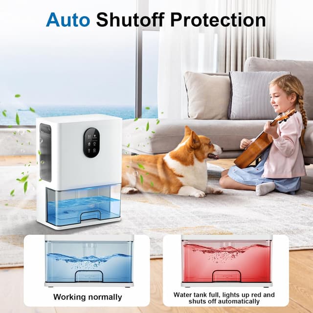 Thumbnail 6 de Deshumidificateur d'air 3000 ml silencieux pour maison 💧