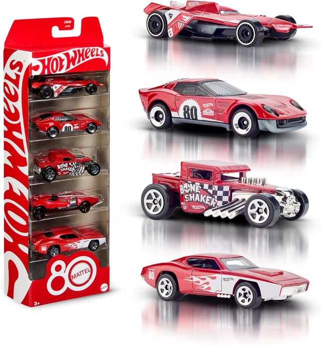 Imagen de Hot Wheels JGK08 coffret 5 véhicules 1/64 en OfertitasTOP
