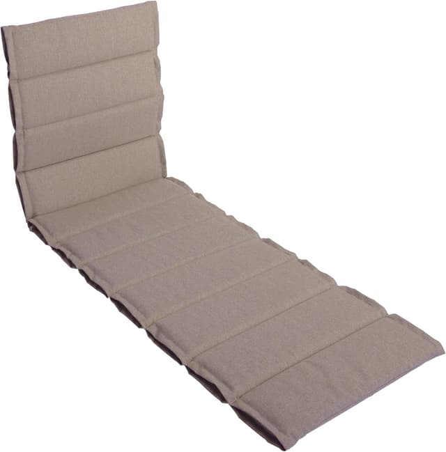 Detalle de LILENO HOME Sonnenliege Auflage im 1er Set (Taupe) – Teflon-Polster für Rollliegen