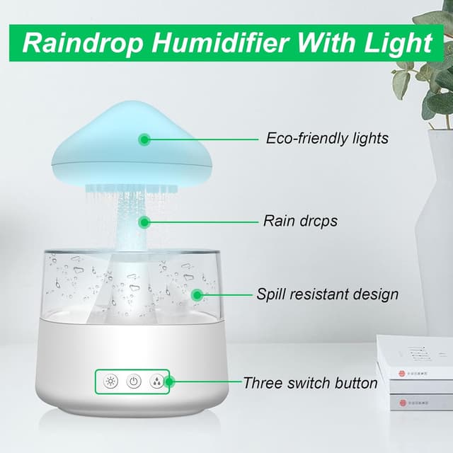 Thumbnail 3 de RUIZHI Humidificateur 450ml Effet Pluie 🌧