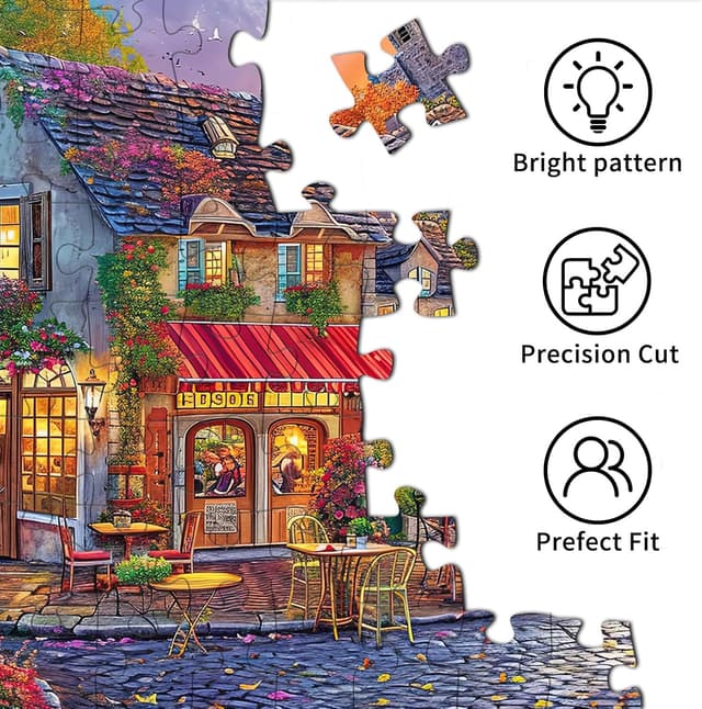 Detalle 2 de Puzzle 1000 Teile Neonstraße, 70 x 50 cm