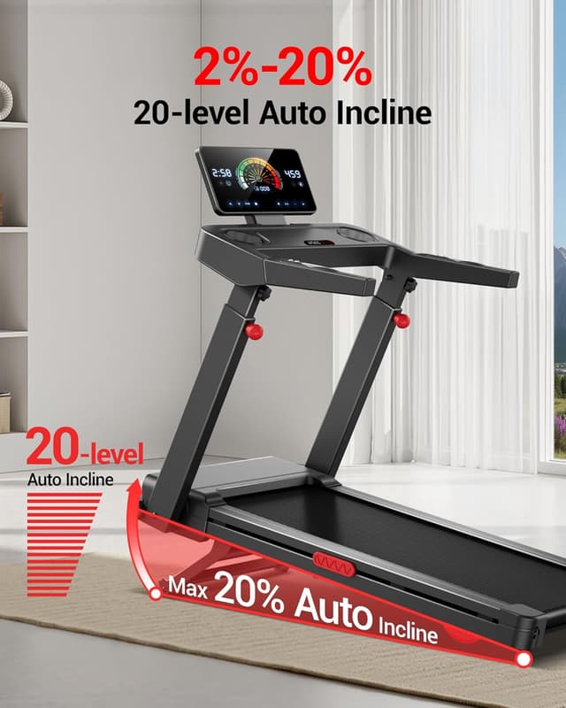 Detalle de LONTEK Foldable Treadmill 14KM/H