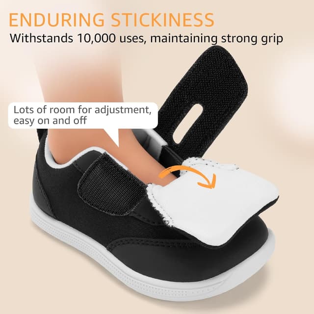 Detalle de STQ Kids Barefoot Trainers with Wide Toe Box, Hook-and-Loop & Non-Slip Sole