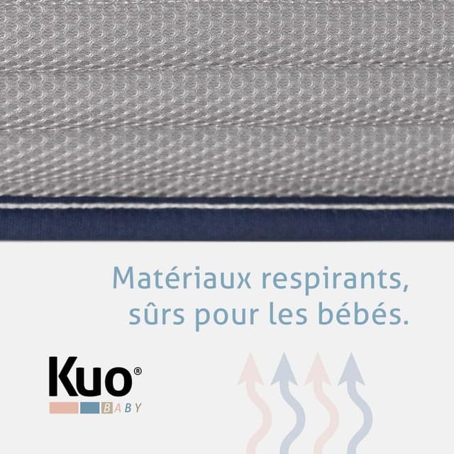 Thumbnail 4 de KUO Baby Colchón Baloo 💤 Reversible, Transpirable 117x57 cm