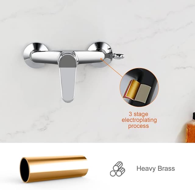 Thumbnail 2 de Ibergrif M12059-1 Grifo de ducha monomando cromado 🚿