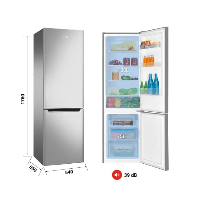 Detalle 2 de Fagor 3FFK-5510X Frigorífico combi Classic Low Frost