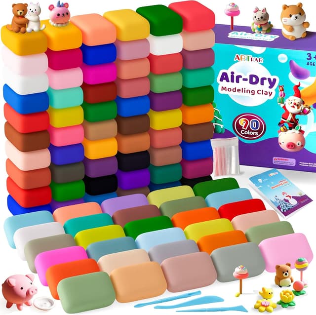 Imagen de ARTPAR Air Dry Clay for Kids 90 Colors en OfertitasTOP