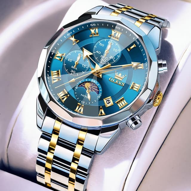 Detalle 2 de OLEVS Quarz Herrenchronograph 3 ATM