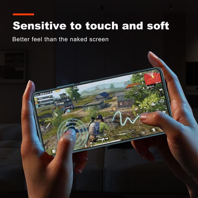 Detalle 2 de Tentoki Hartglas Displayschutzfolie (2 Stück) für Xiaomi Redmi Note 13 / 13 Pro 4G/5G, 9H – Schwarz