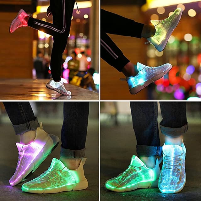 Thumbnail 6 de Shinmax LED Chaussures 7 couleurs USB – Sneakers lumineuses rechargeables, respirantes et légères