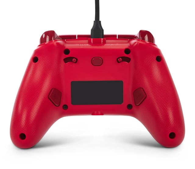 Detalle de PowerA Advantage Wired Controller for Xbox Series X|S (Red) with Detachable 10ft USB-C Cable