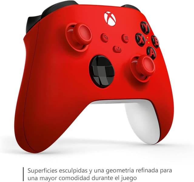 Detalle de Xbox Wireless Controller Pulse Red para Series X|S y más