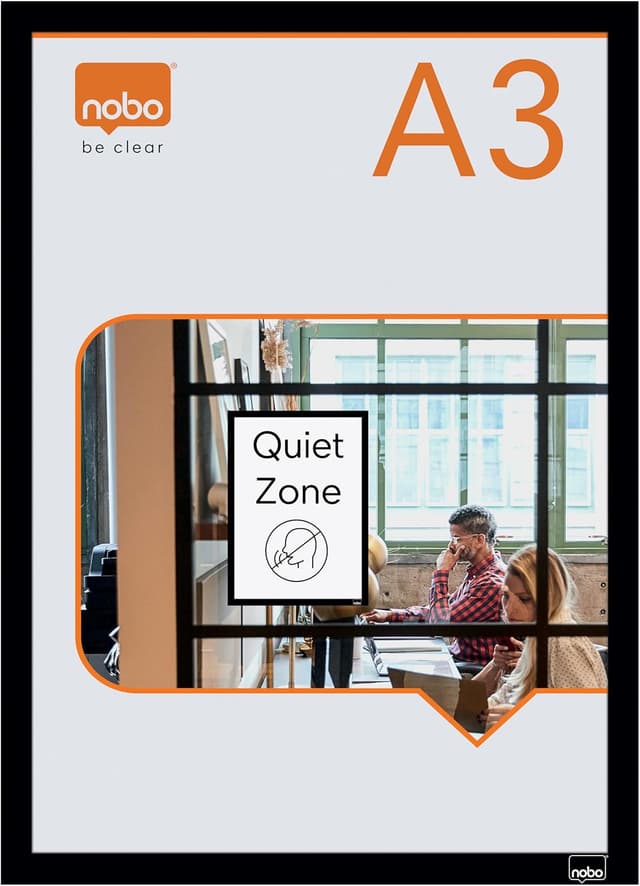 Detalle de Nobo Porte-Affiche A3 cadre aluminium