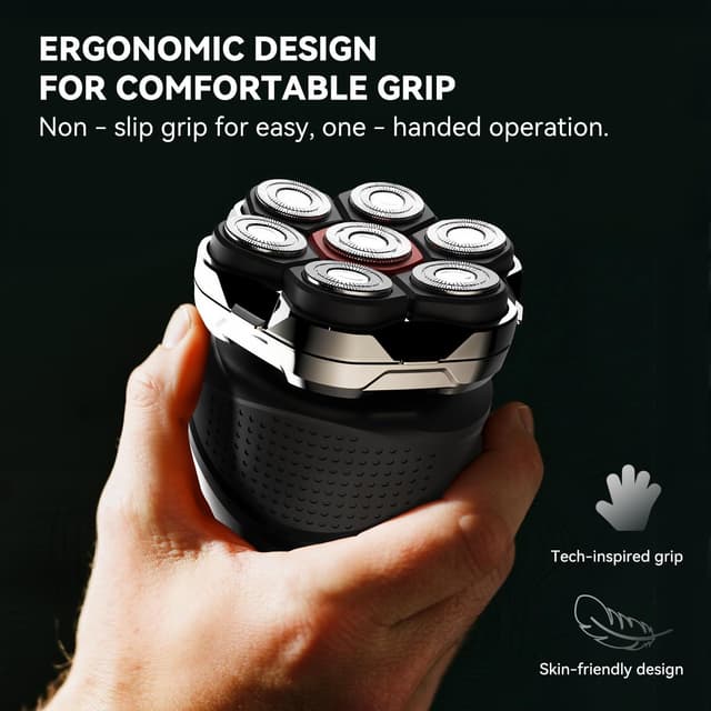 Detalle de 7D Electric Bald Razor 7D Wet/Dry Shaver