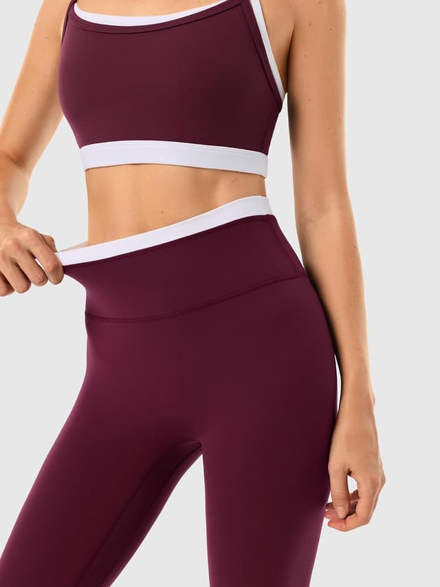 Detalle de INNO MINT 2-Piece Workout Set for Women (Seamless Leggings + Padded Sports Bra)