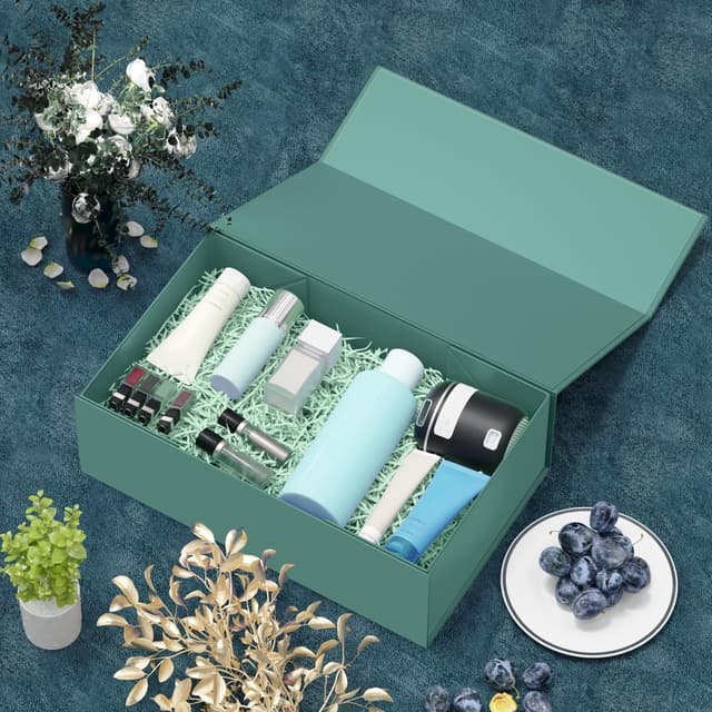 Detalle 2 de 2er Geschenkbox-Set 30x15x10 cm Grün