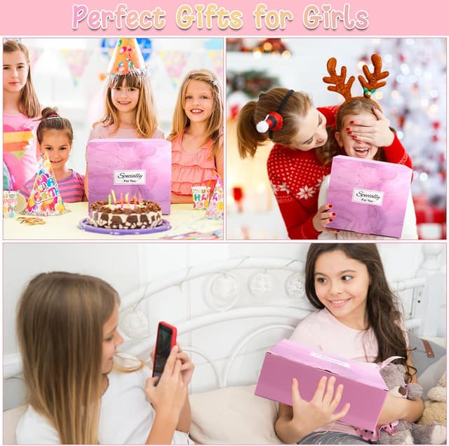 Thumbnail 6 de Set regalo per ragazze 8–15 anni con tazza in vetro 450/475 ml, coperchio in bambù e accessori beauty