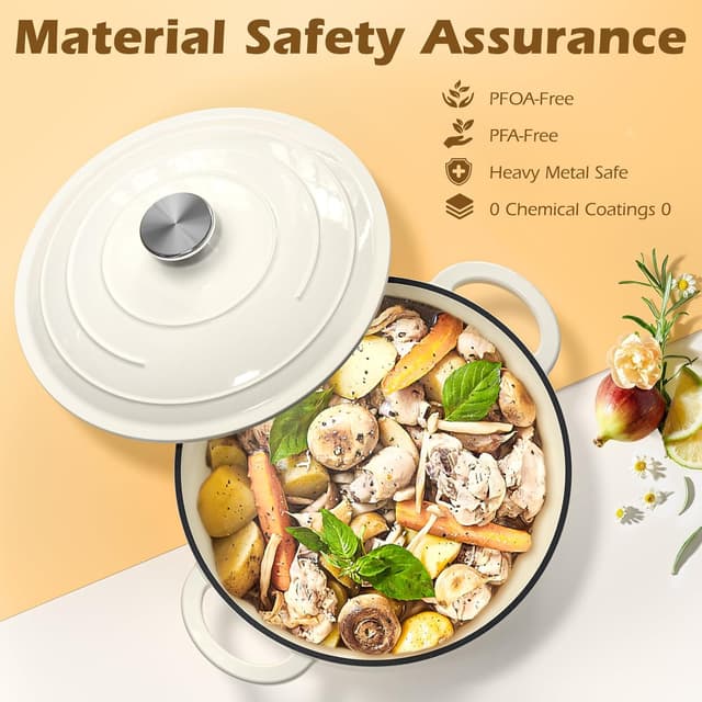 Thumbnail 5 de Umite Chef 5-Quart Enameled Cast Iron Dutch Oven 🍲