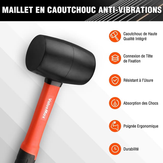 Thumbnail 2 de ValueMax Maillet Caoutchouc 16oz 450g
