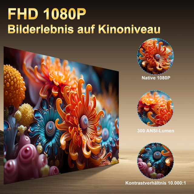 Detalle 2 de Salange Smart Mini Beamer mit 0,8:1