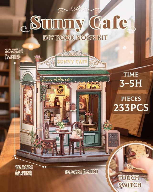 Thumbnail 1 de CUTEBEE Book Nook Kit DIY miniature book nook