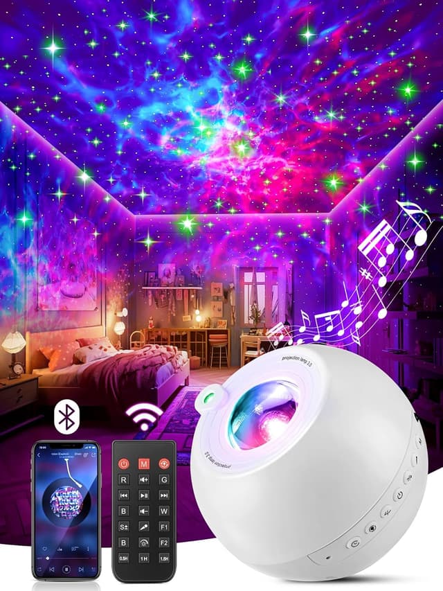 Detalle de PIKOY Galaxy Projector 360 modes