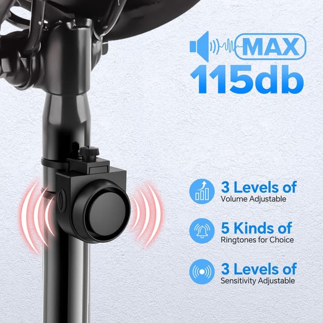 Thumbnail 3 de XIAOKOA Alarme Antivol Alarme Intelligente Télécommande