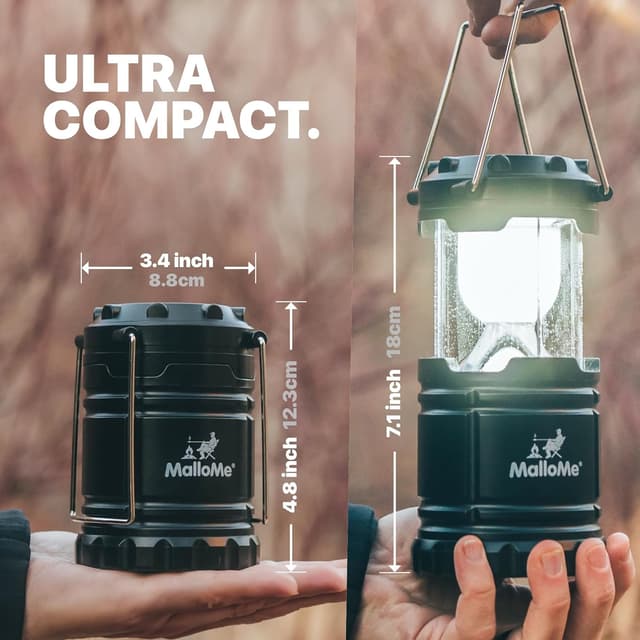 Detalle 2 de MalloMe Camping Lantern 4-Pack Multicolor 🔦