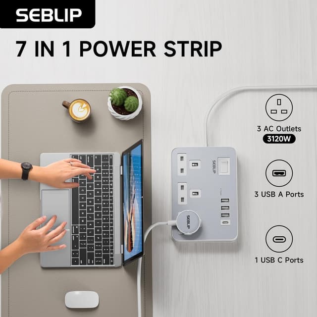 Thumbnail 6 de 4 USB extension lead 3 way 5m