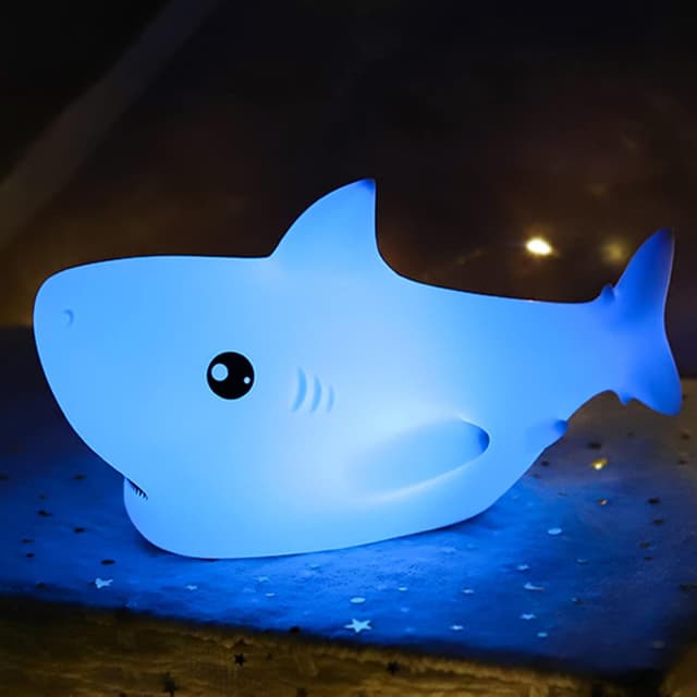 Detalle de ZKLiLi Shark Night Light for Kid 1200 mAh 🦈