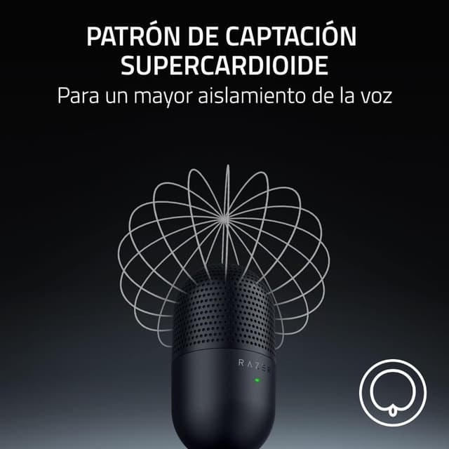 Detalle 2 de Razer Seiren V3 Mini micrófono condensador para streaming 🎙