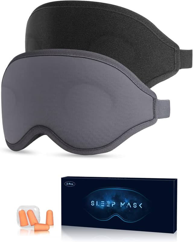 Detalle de Aosun Sleep Mask 2-pack 100% blackout eye mask 😴
