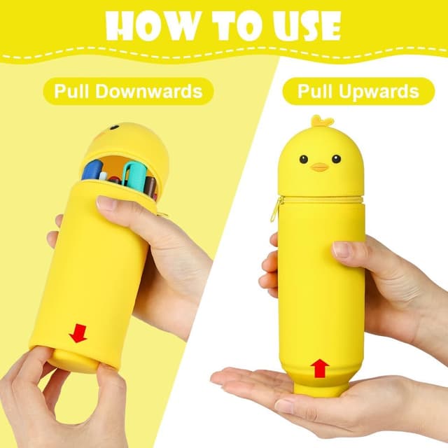 Detalle 2 de Vicloon astuccio telescopico in silicone 2 in 1 con cerniera impermeabile “Pulcino”