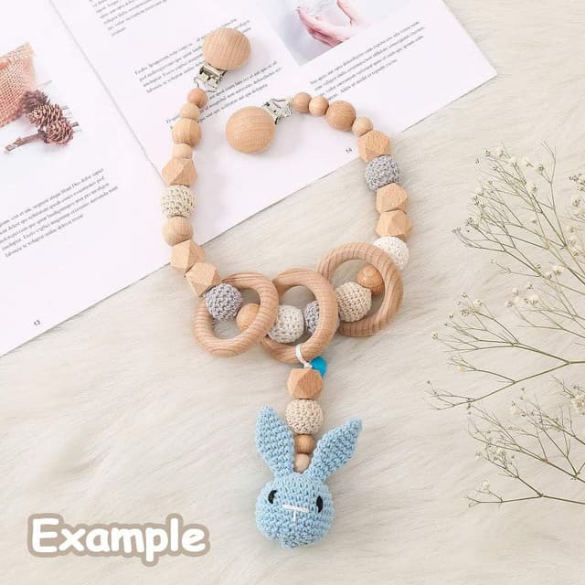 Thumbnail 6 de RUBY 10er Schnullerclip aus Holz – Schnullerketten-Clips für DIY und Zubehör