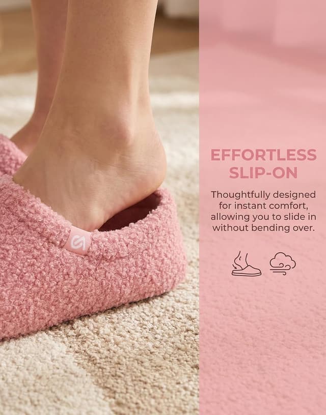 Detalle 1 de VeraCosy fuzzy slippers with memory foam