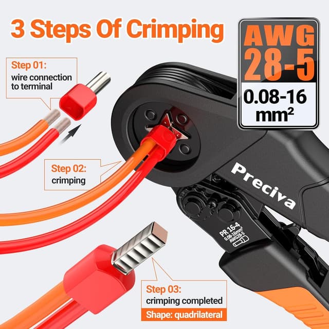 Thumbnail 1 de Preciva Pince à Sertir 0,08–16 mm²