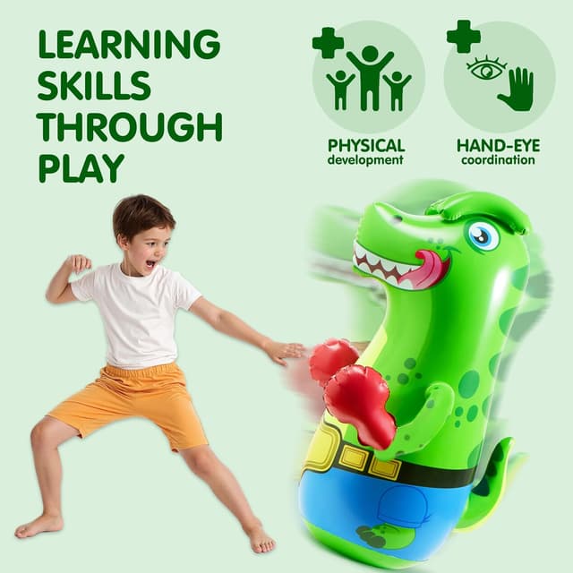 Thumbnail 3 de SYNCFUN Inflatable Punching Bag 47 in Bopper