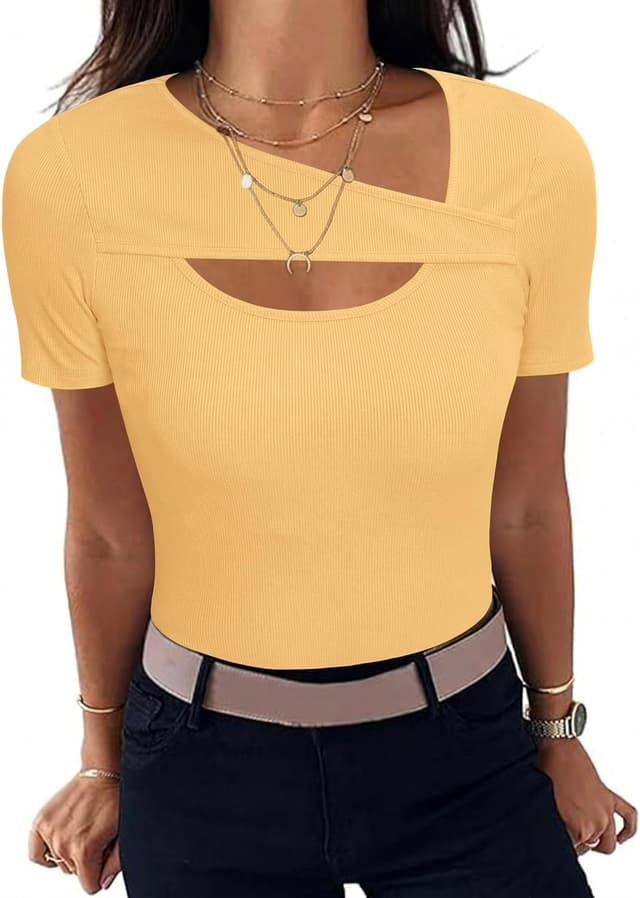 Thumbnail 6 de Aottori Camiseta Manga Corta Mujer cuello redondo